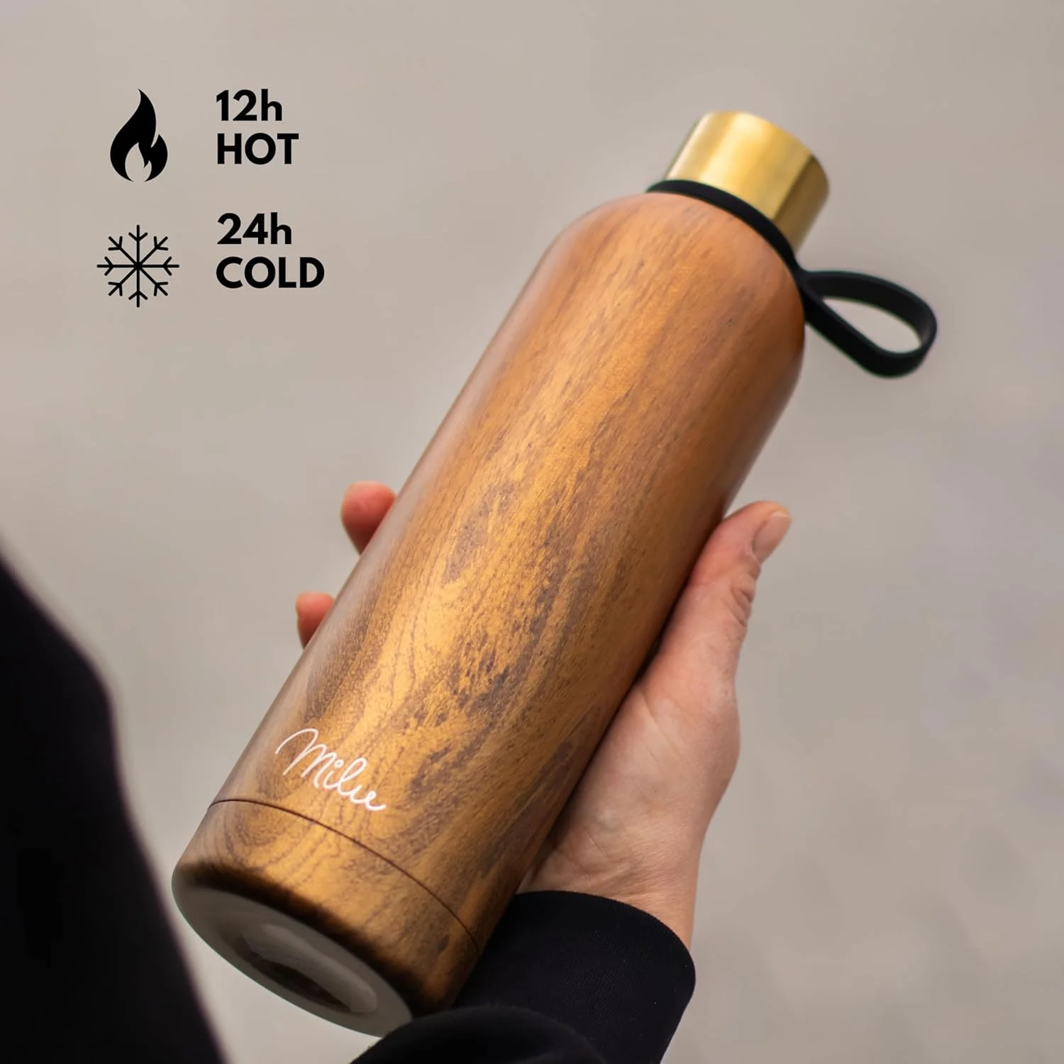 Ersatzdeckel für Milu Edelstahl Trinkflasche 500ml, 750ml, 1000ml (T9) - Image 2