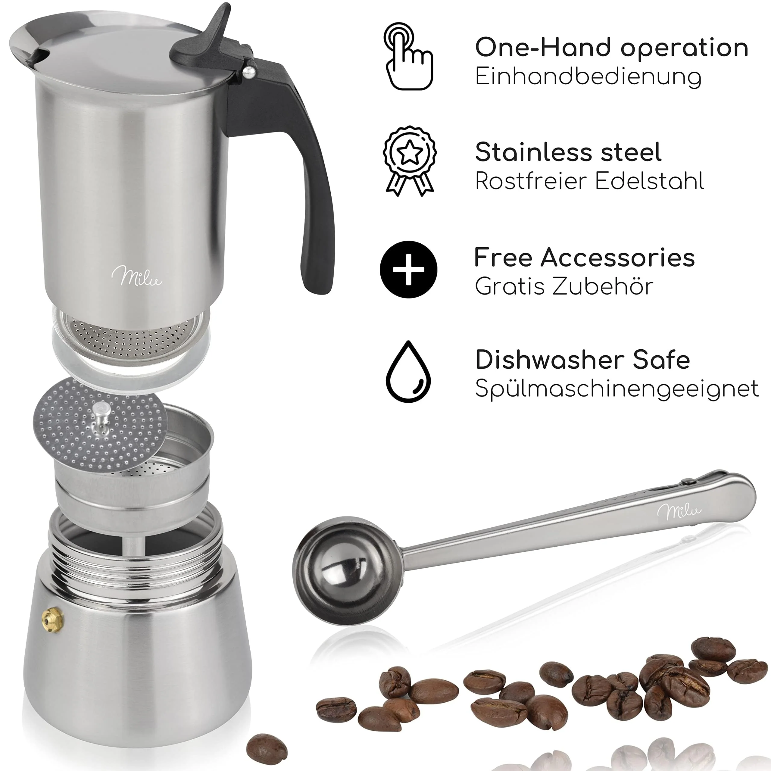 Espressokocher Induktion geeignet personalisiert - Image 5