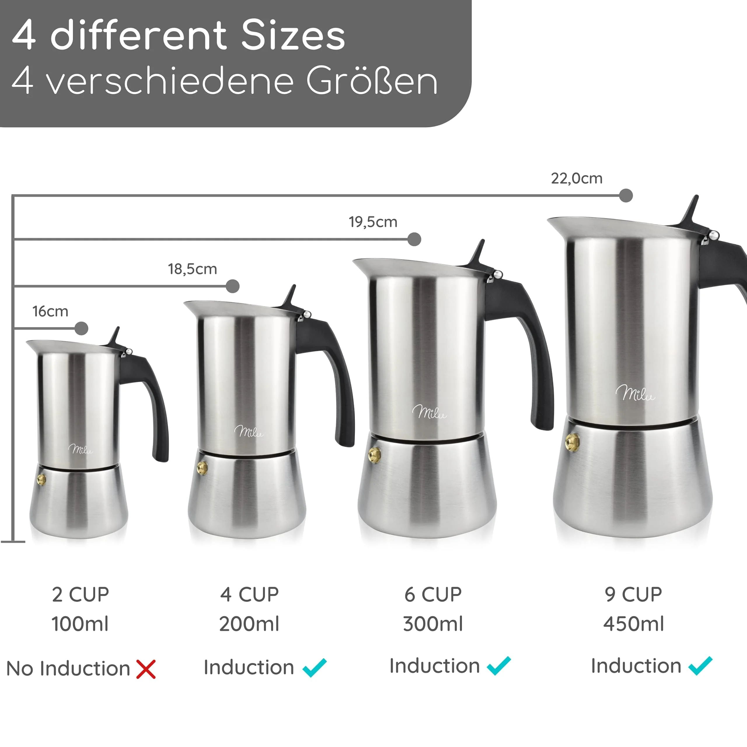 Espressokocher Induktion geeignet personalisiert - Image 8
