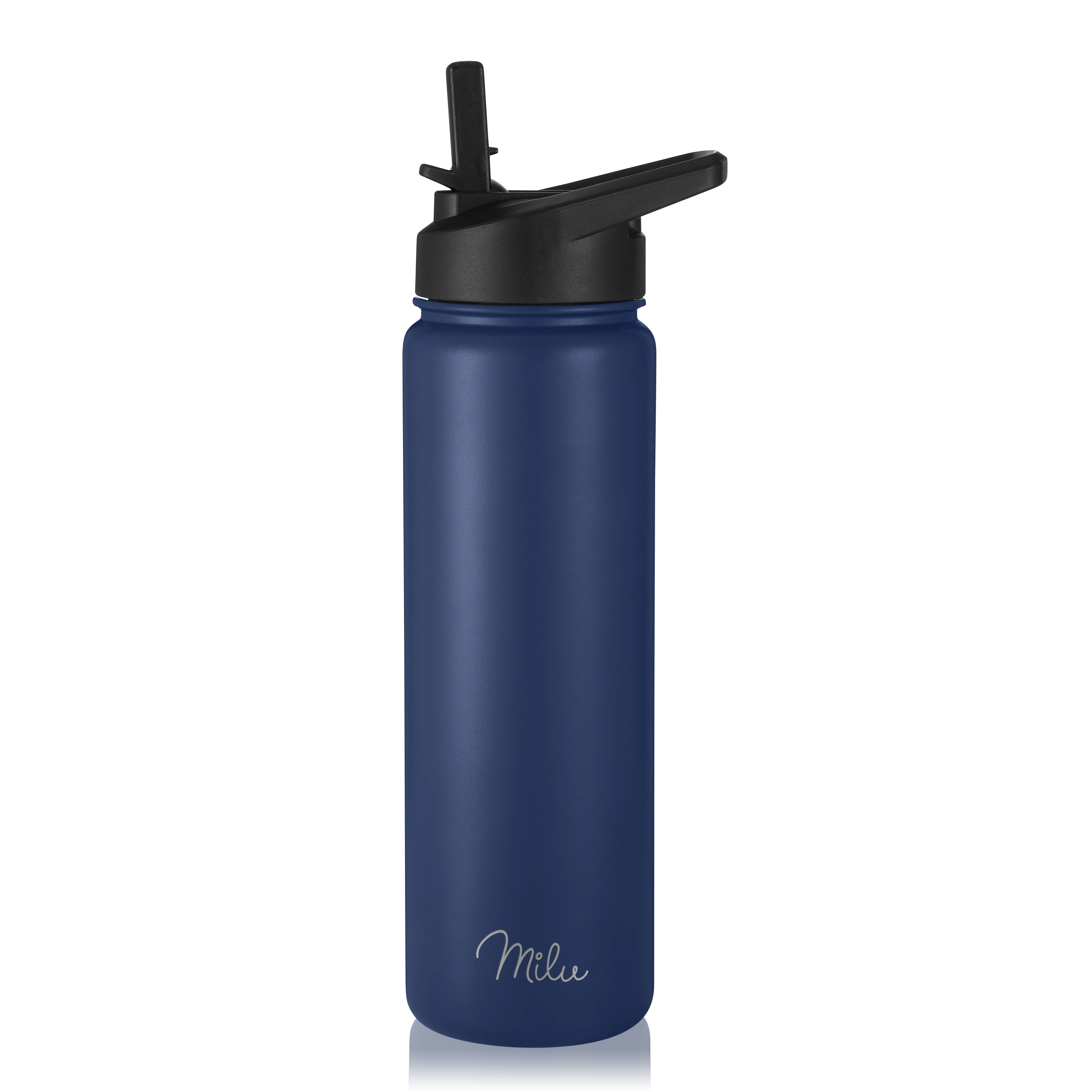 Milu Edelstahl Trinkflasche mit 3 Deckeln, auslaufsicher, isoliert, 500ml 750ml 1000ml (T7) - Image 8