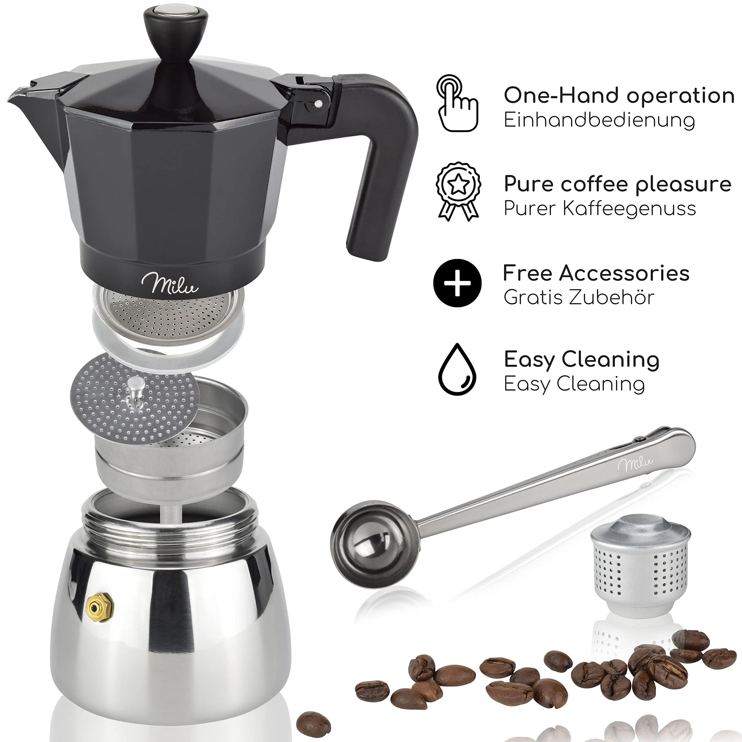 Espressokocher Induktion geeignet 3 - 9 Tassen - Image 4