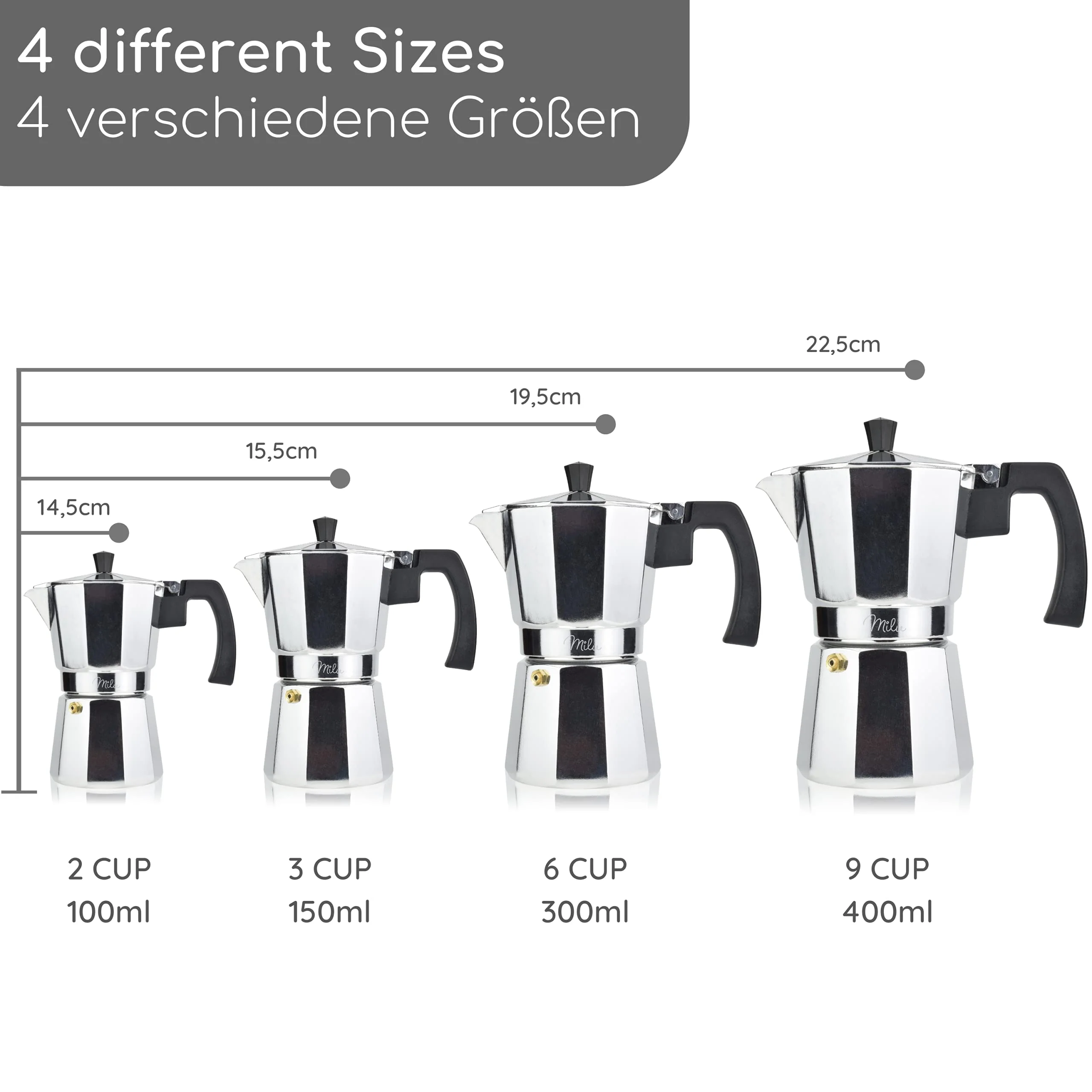 Espressokocher (No Induktion) 2 - 9 Tassen - Image 7