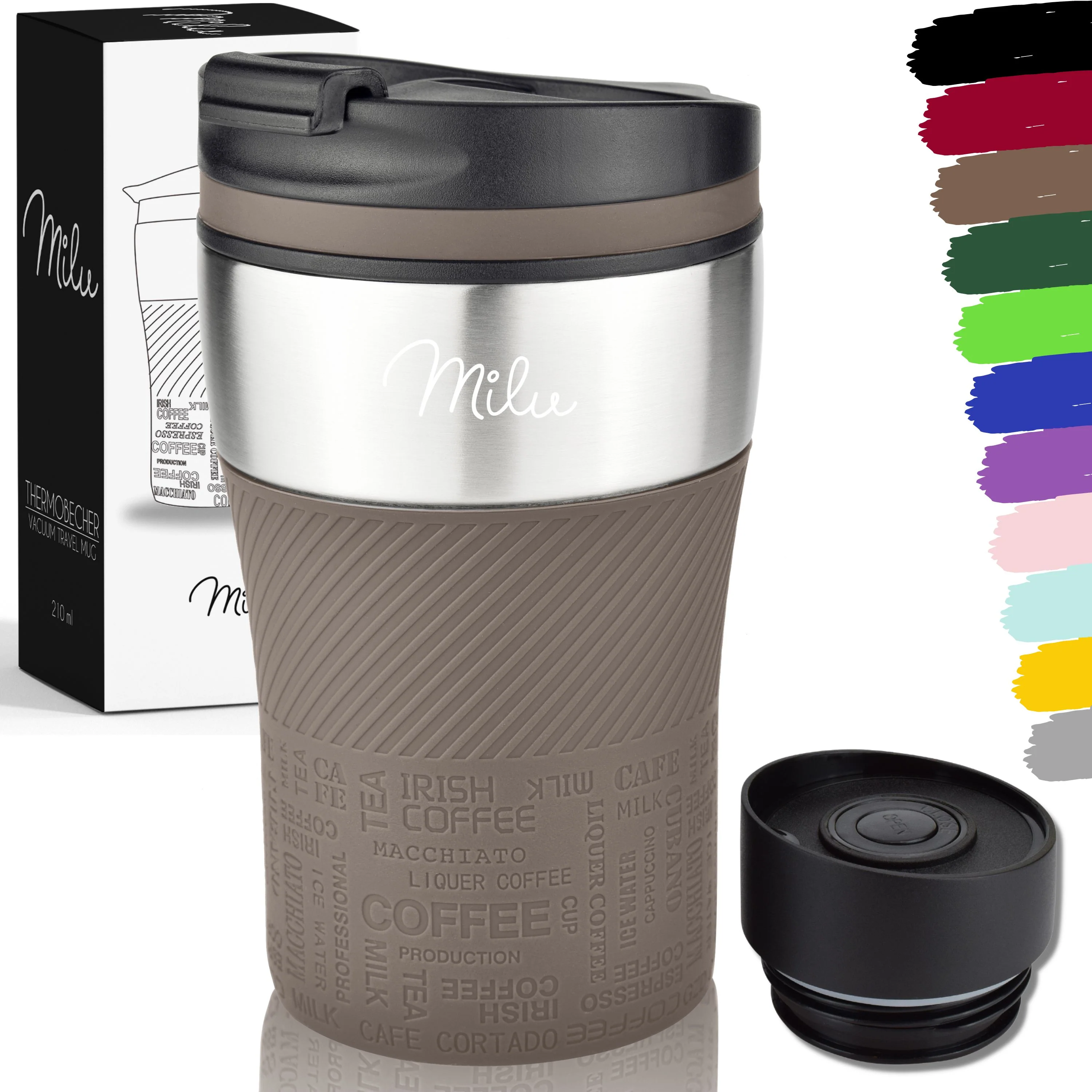 Outlet x Milu Thermobecher Kaffee to go - 210ml - 100% Auslaufsicher - Image 10