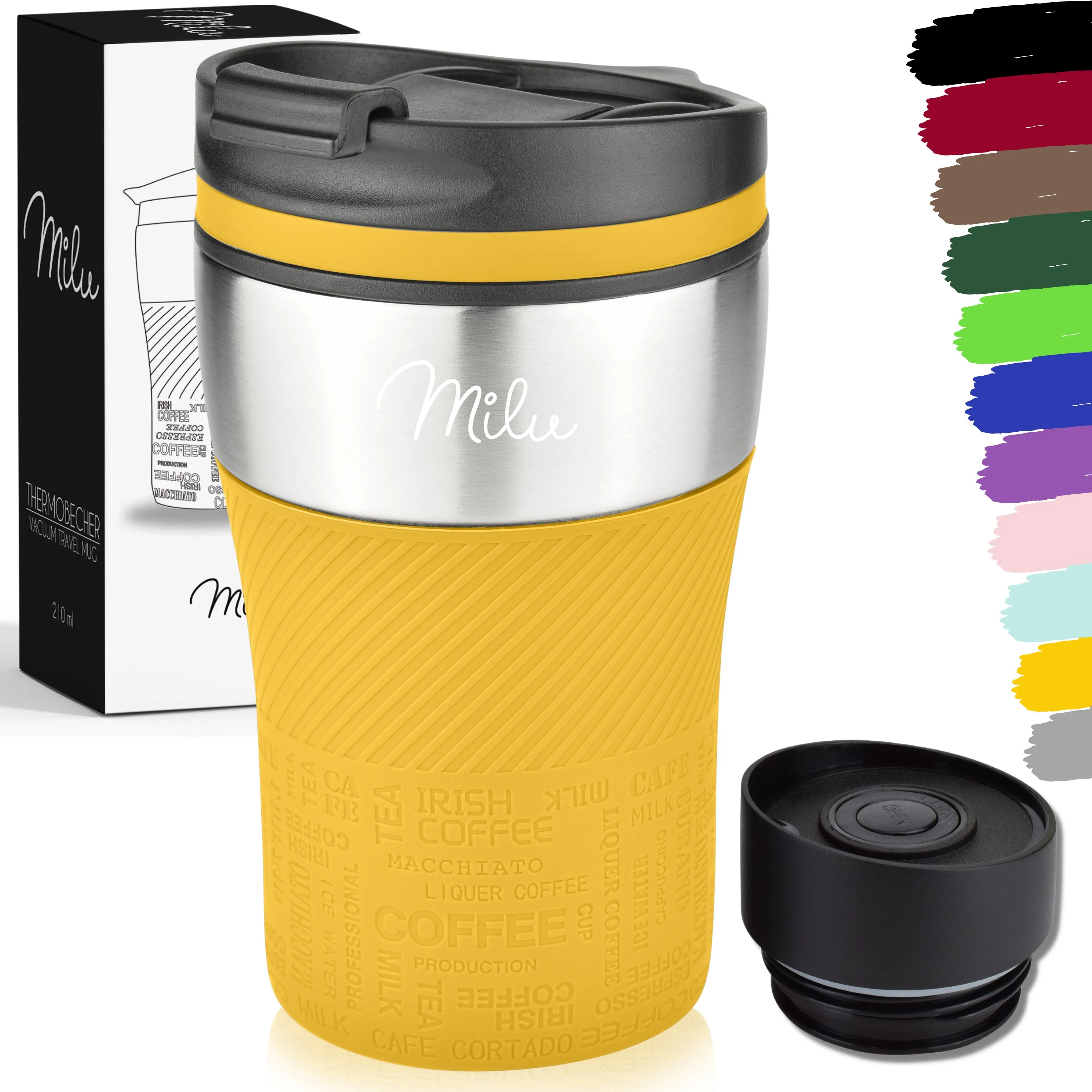 Outlet x Milu Thermobecher Kaffee to go - 210ml - 100% Auslaufsicher - Image 11