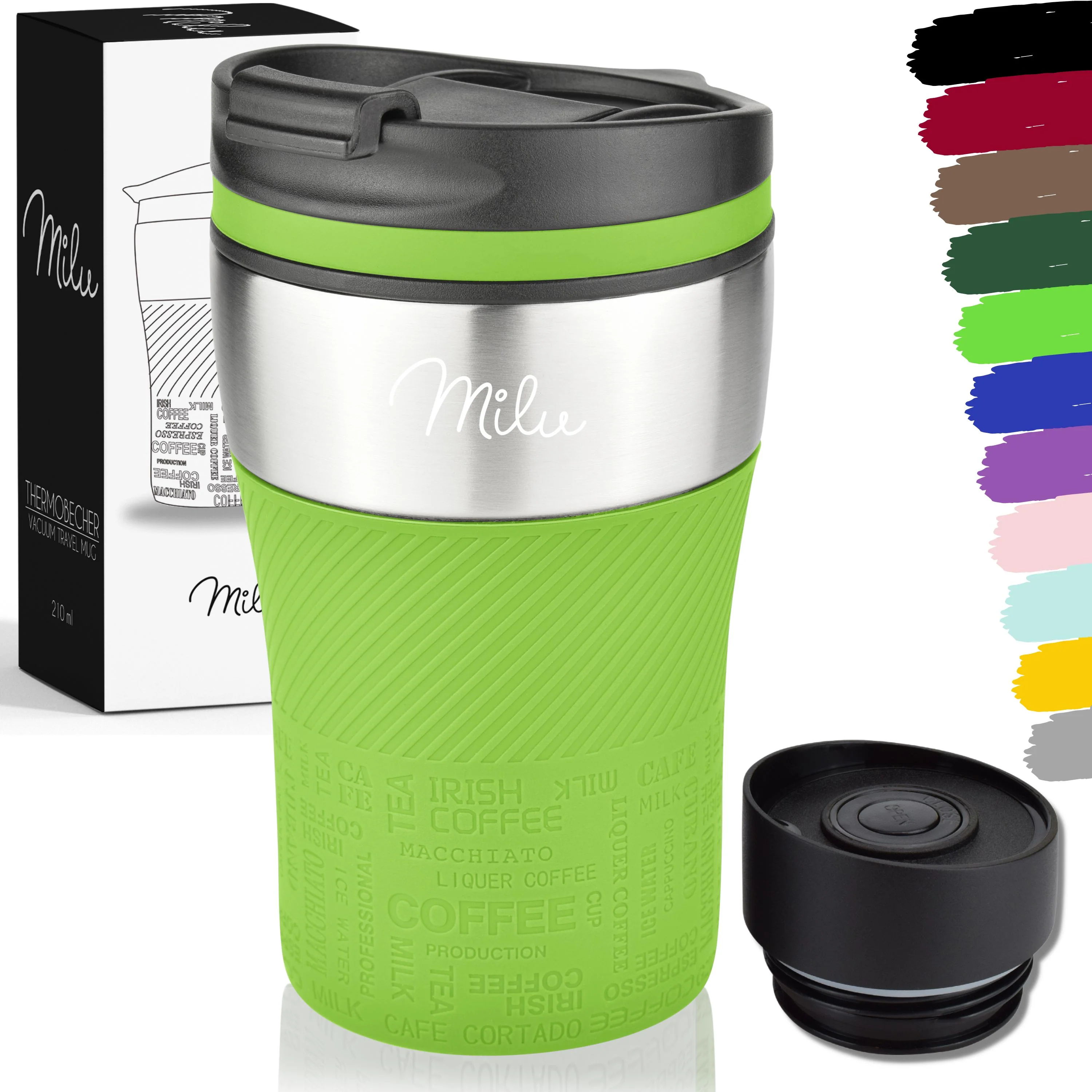 Outlet x Milu Thermobecher Kaffee to go - 210ml - 100% Auslaufsicher - Image 12