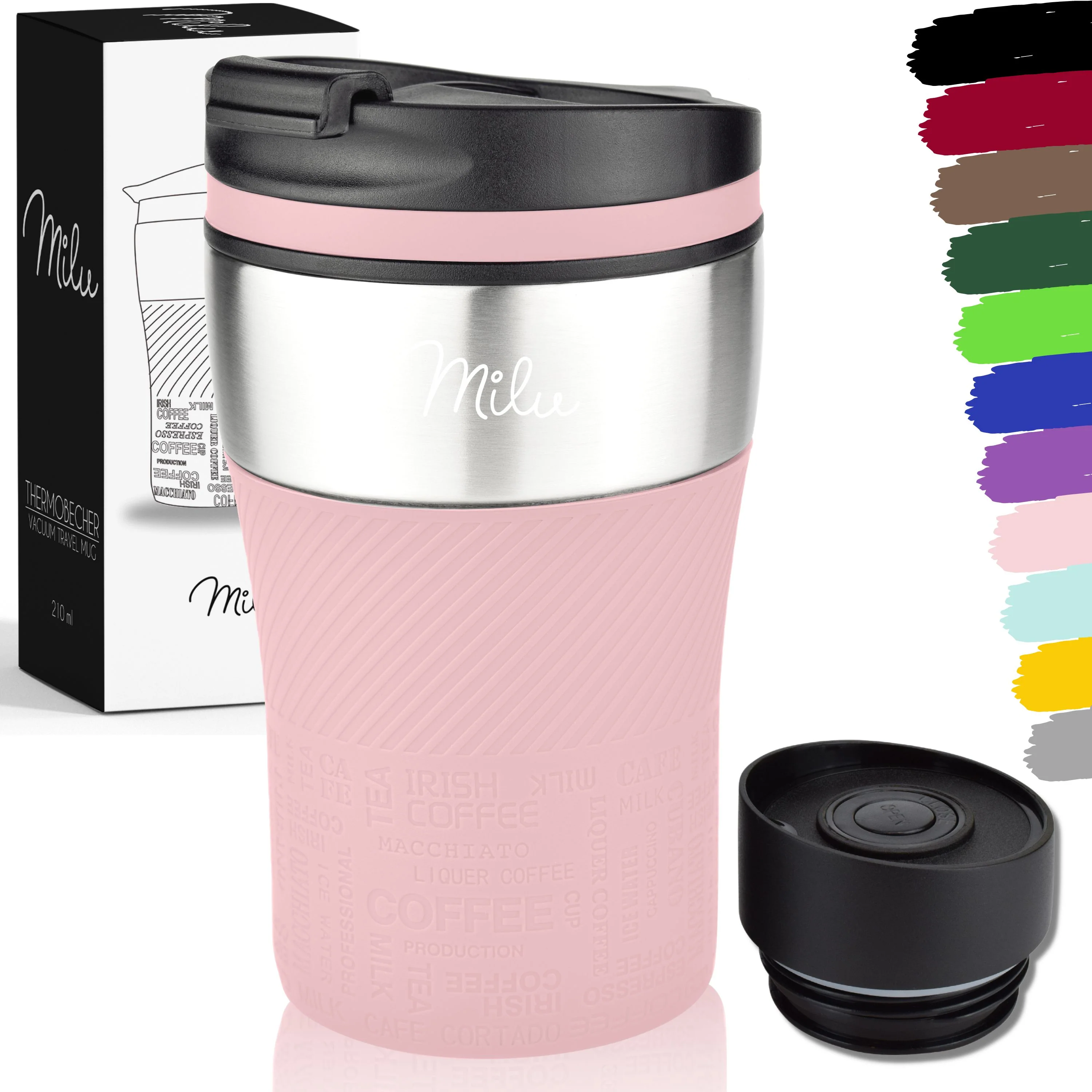 Outlet x Milu Thermobecher Kaffee to go - 210ml - 100% Auslaufsicher - Image 13