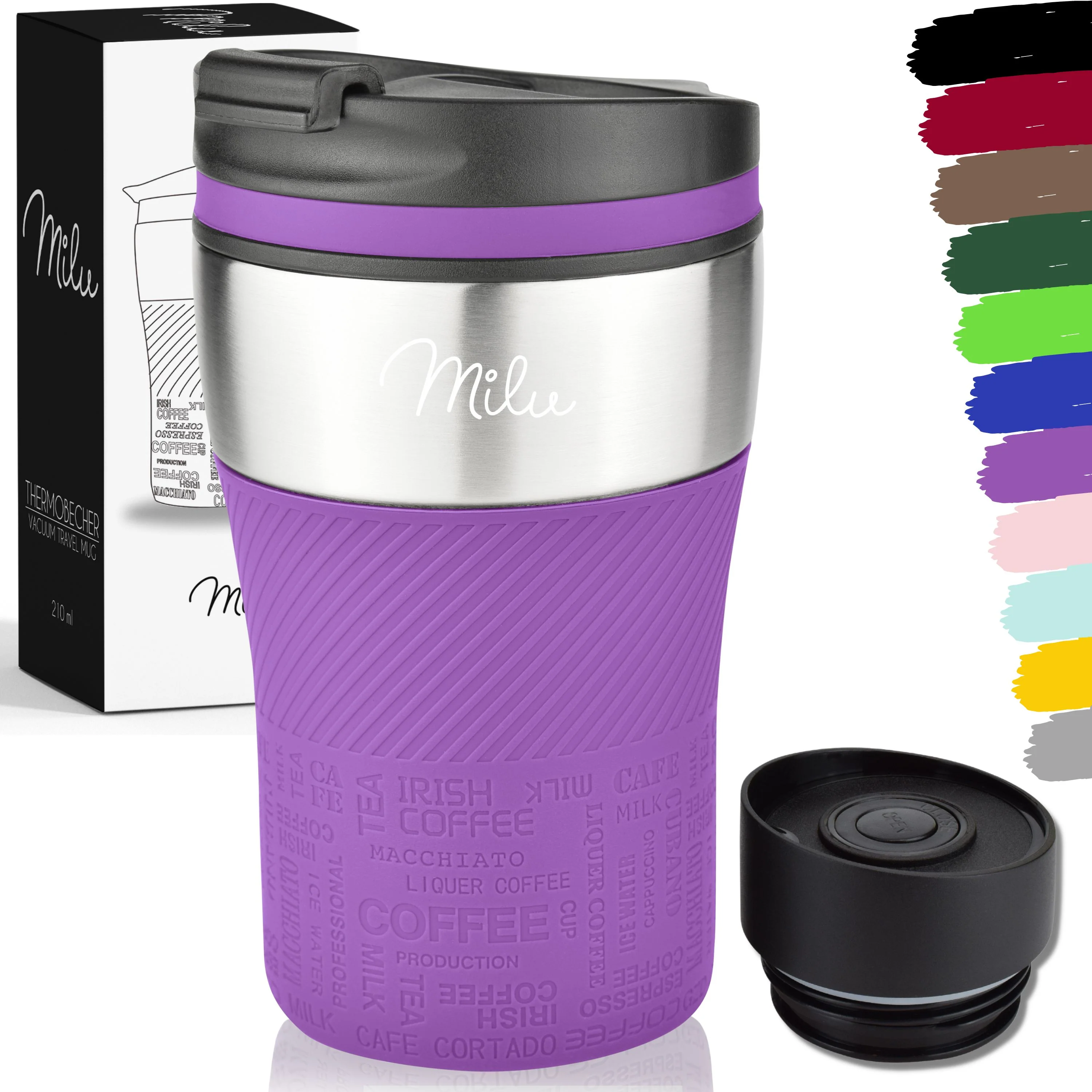 Outlet x Milu Thermobecher Kaffee to go - 210ml - 100% Auslaufsicher - Image 14