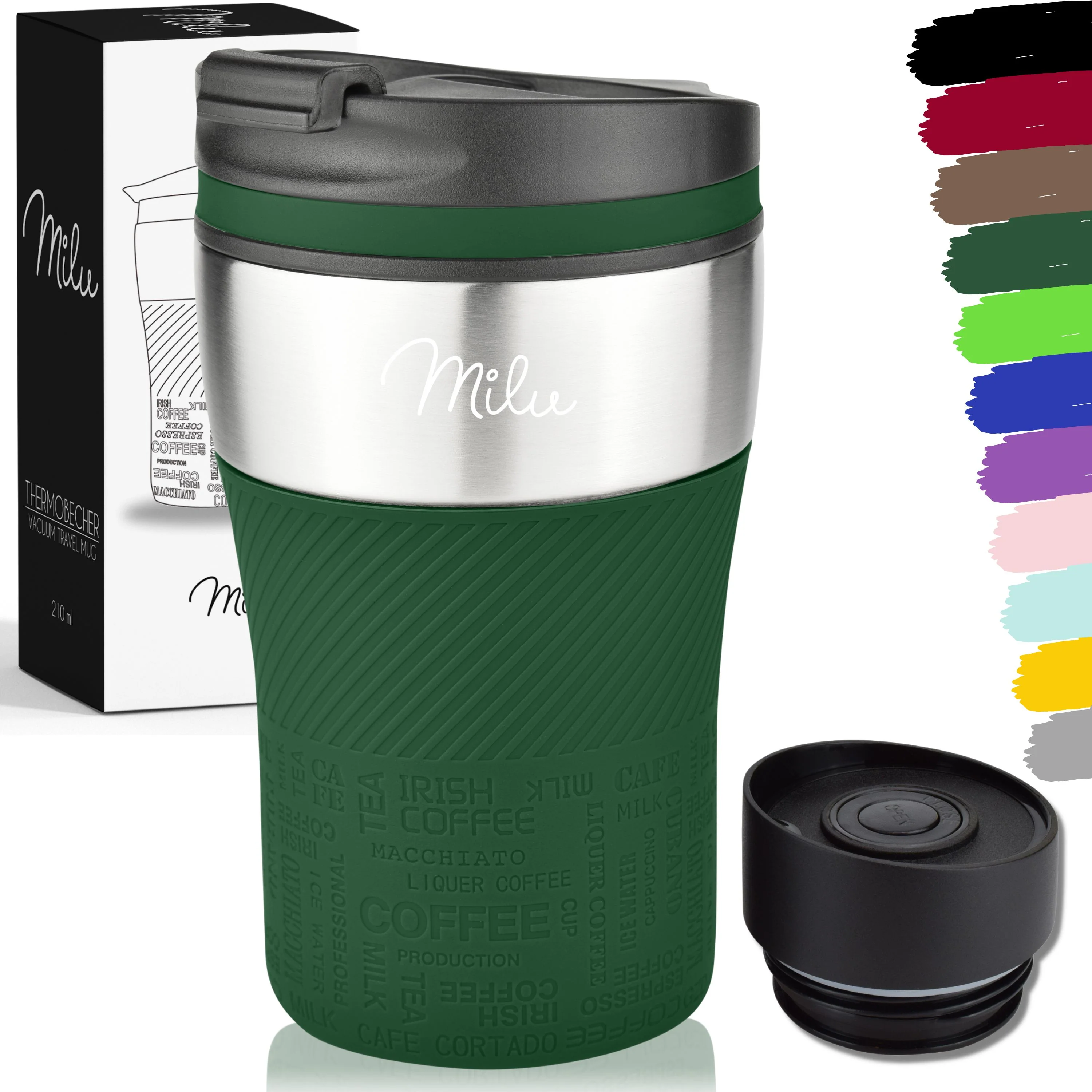 Outlet x Milu Thermobecher Kaffee to go - 210ml - 100% Auslaufsicher - Image 15