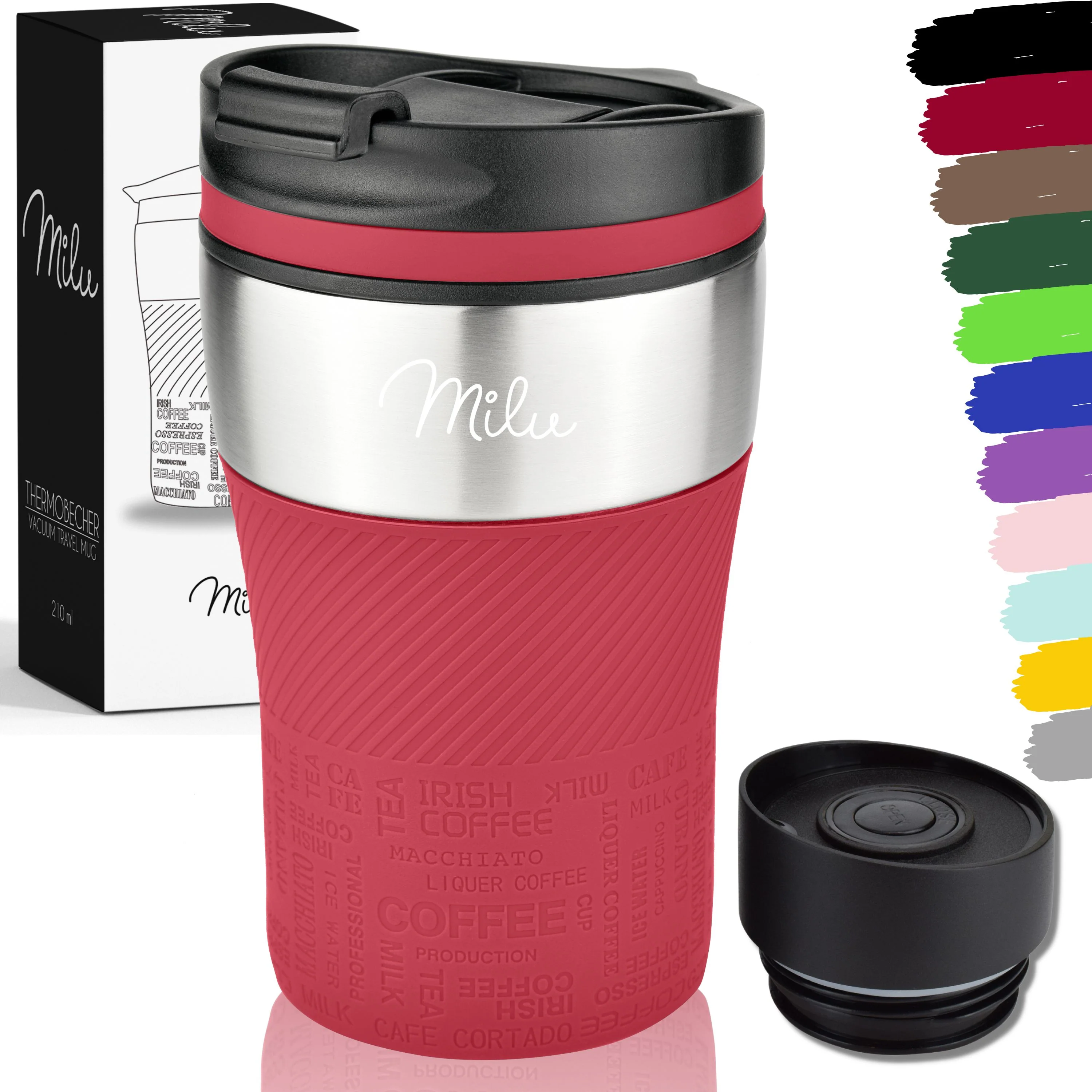 Outlet x Milu Thermobecher Kaffee to go - 210ml - 100% Auslaufsicher - Image 16