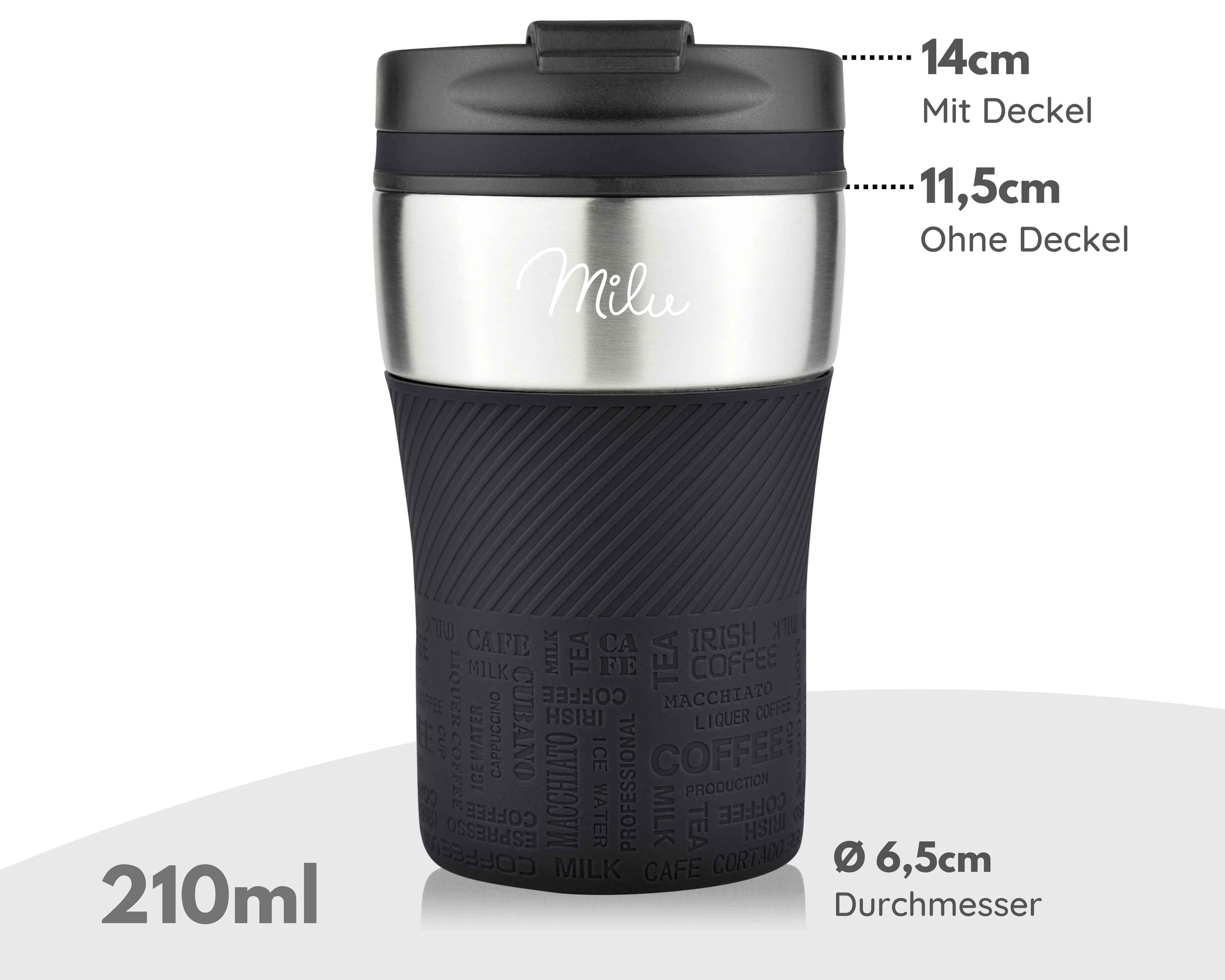 Outlet x Milu Thermobecher Kaffee to go - 210ml - 100% Auslaufsicher - Image 3