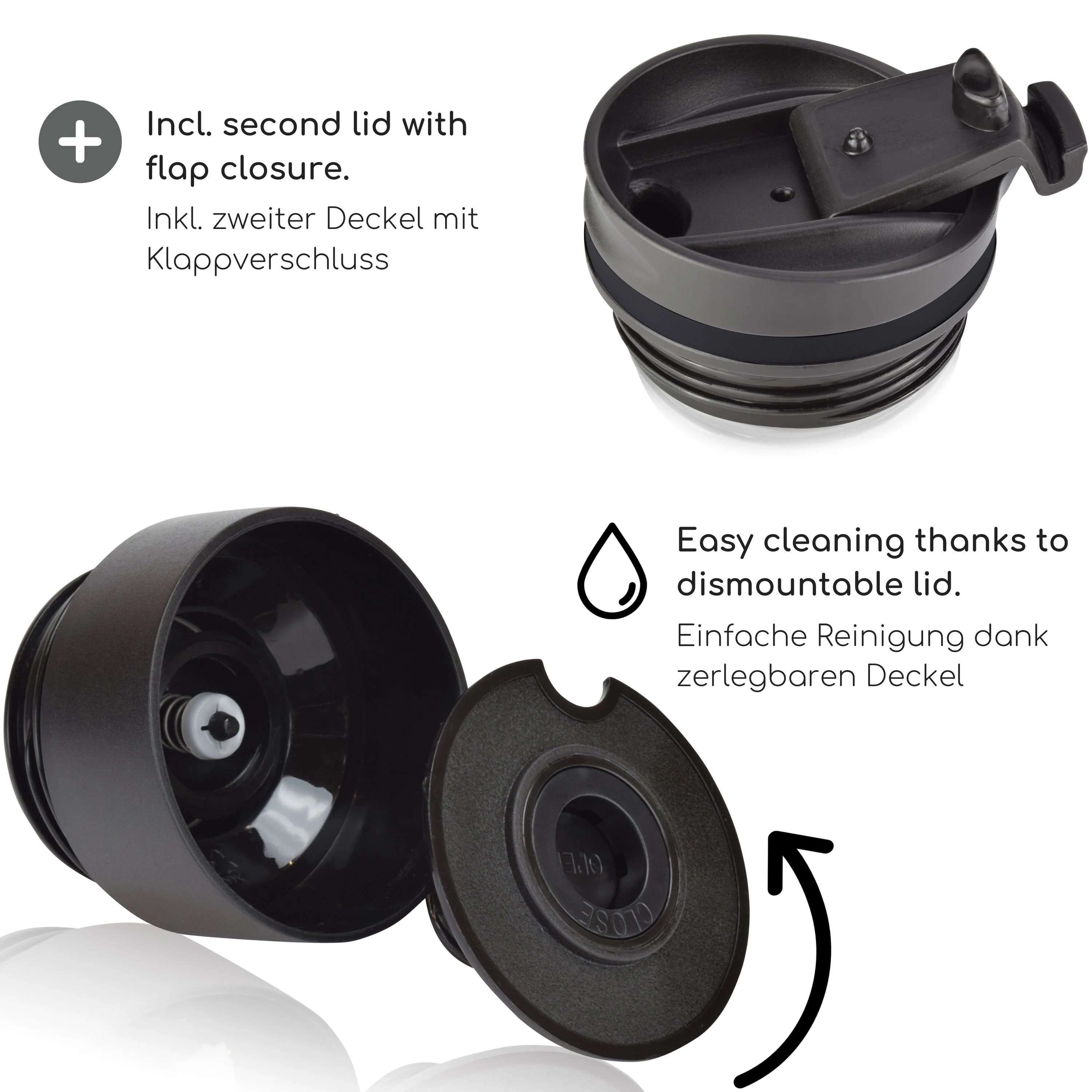Outlet x Milu Thermobecher Kaffee to go - 210ml - 100% Auslaufsicher - Image 4