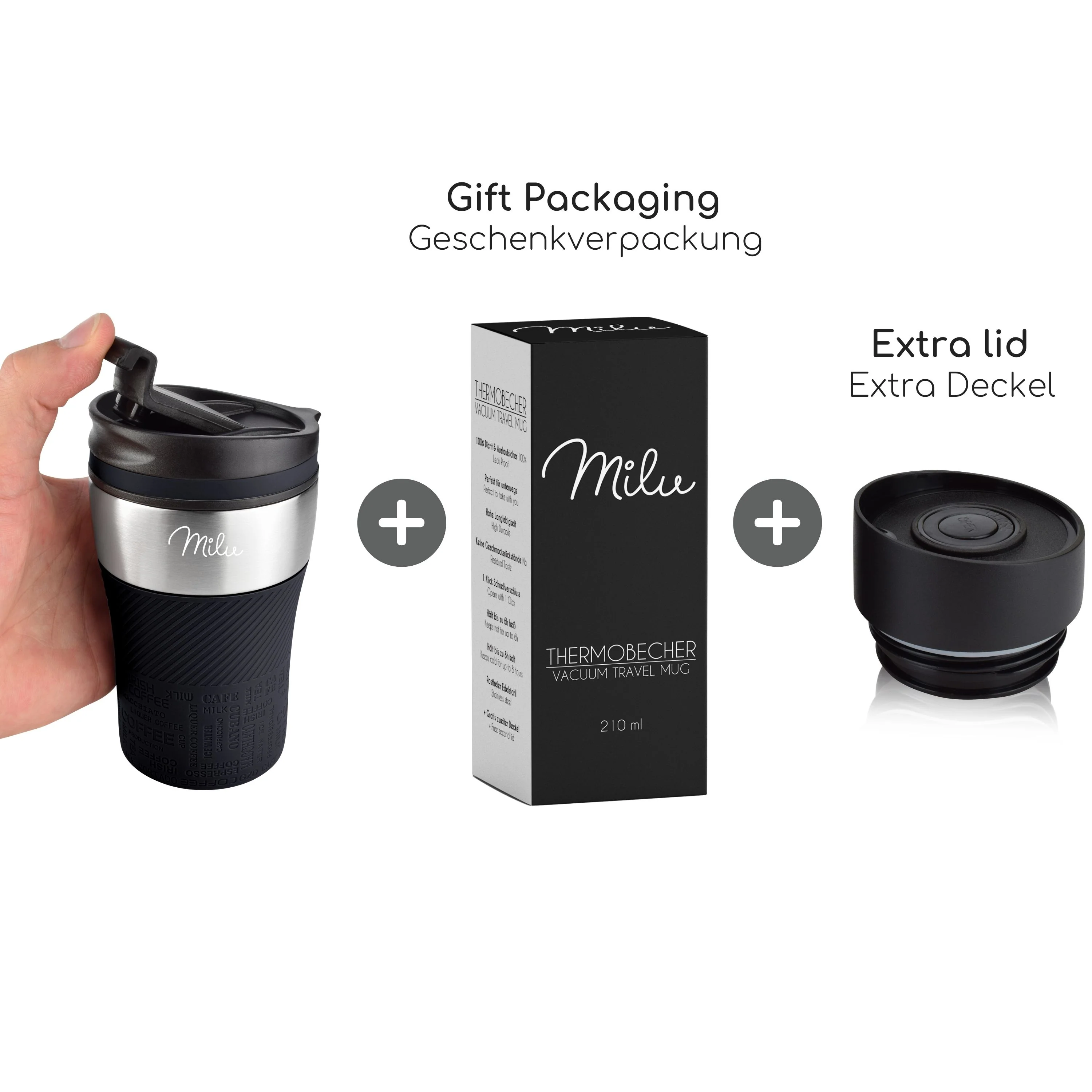 Outlet x Milu Thermobecher Kaffee to go - 210ml - 100% Auslaufsicher - Image 7