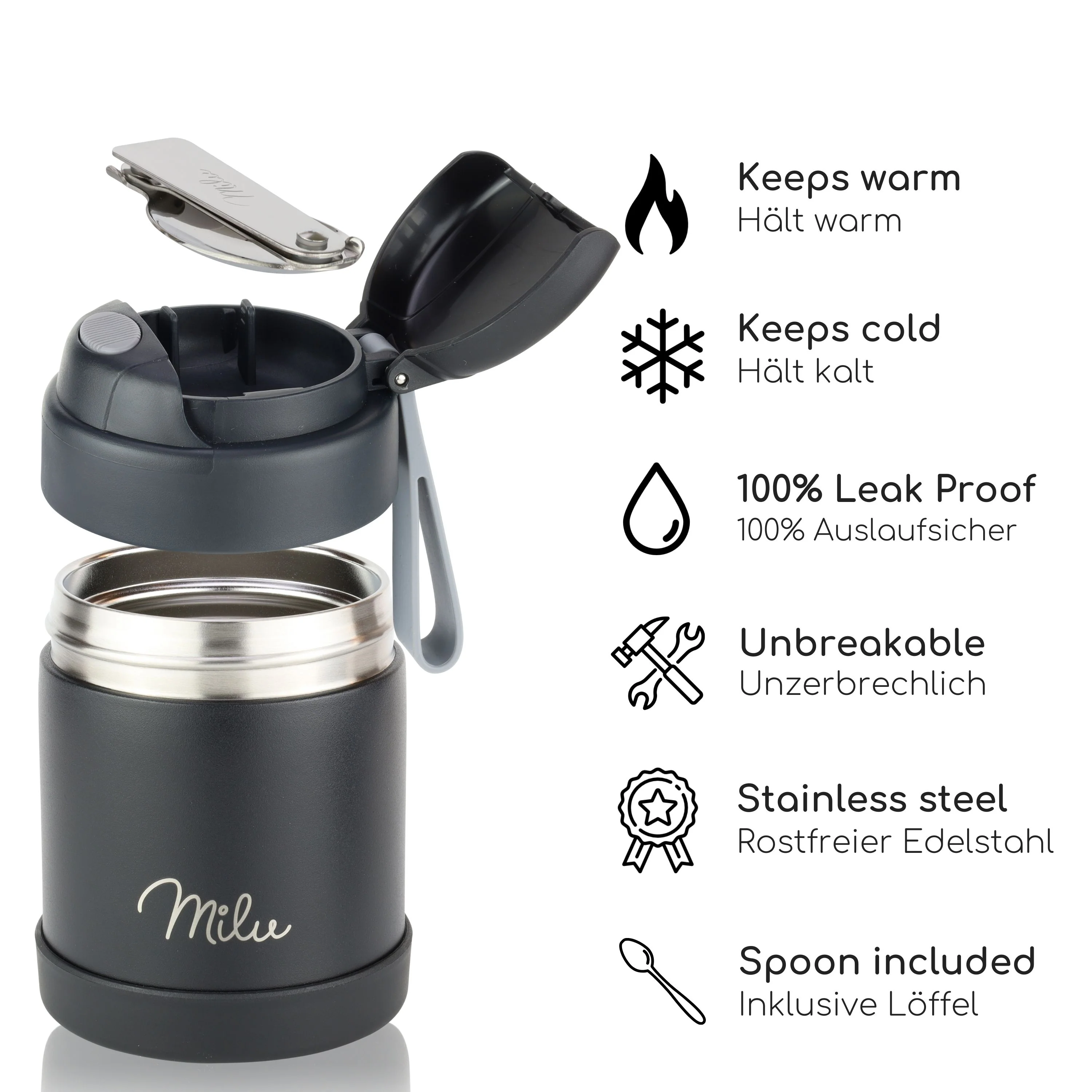 Outlet x Milu® Thermobehälter für Essen Kinder (300 ml) - Image 3