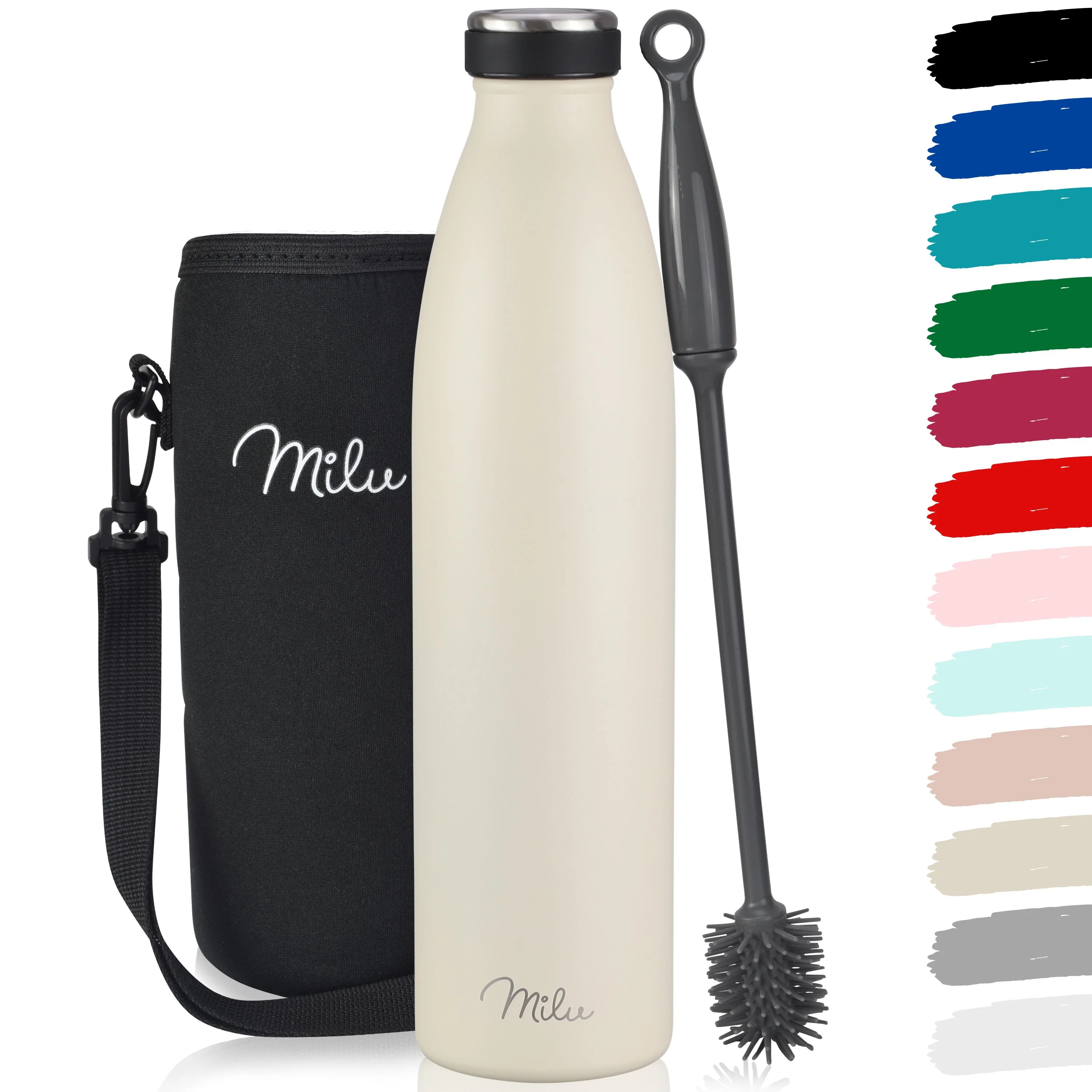 Milu Edelstahl Trinkflasche 350ml, 500ml, 750ml, 1L, 1500ml - Image 11