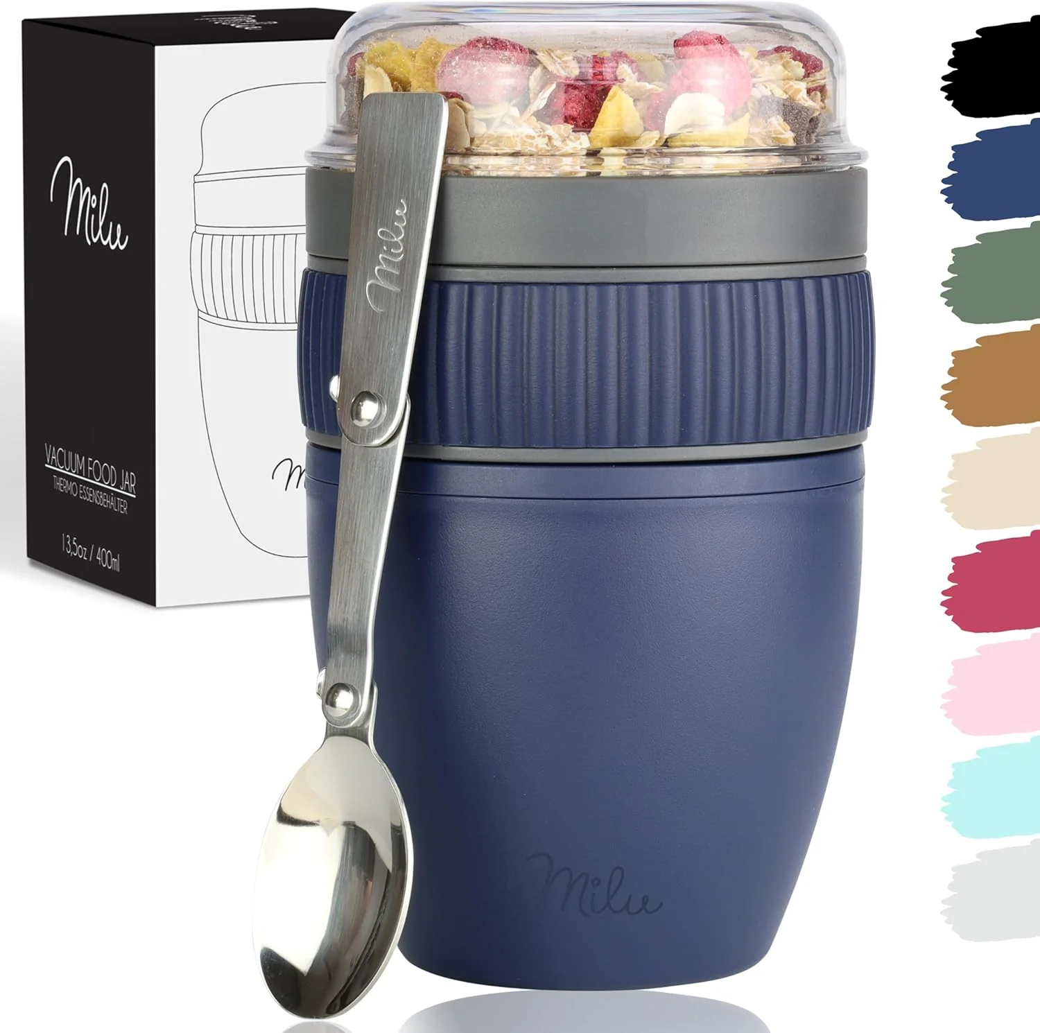 Outlet x Milu Müslibecher to go, auslaufsicher, Kunststoff (400ml) - Image 10