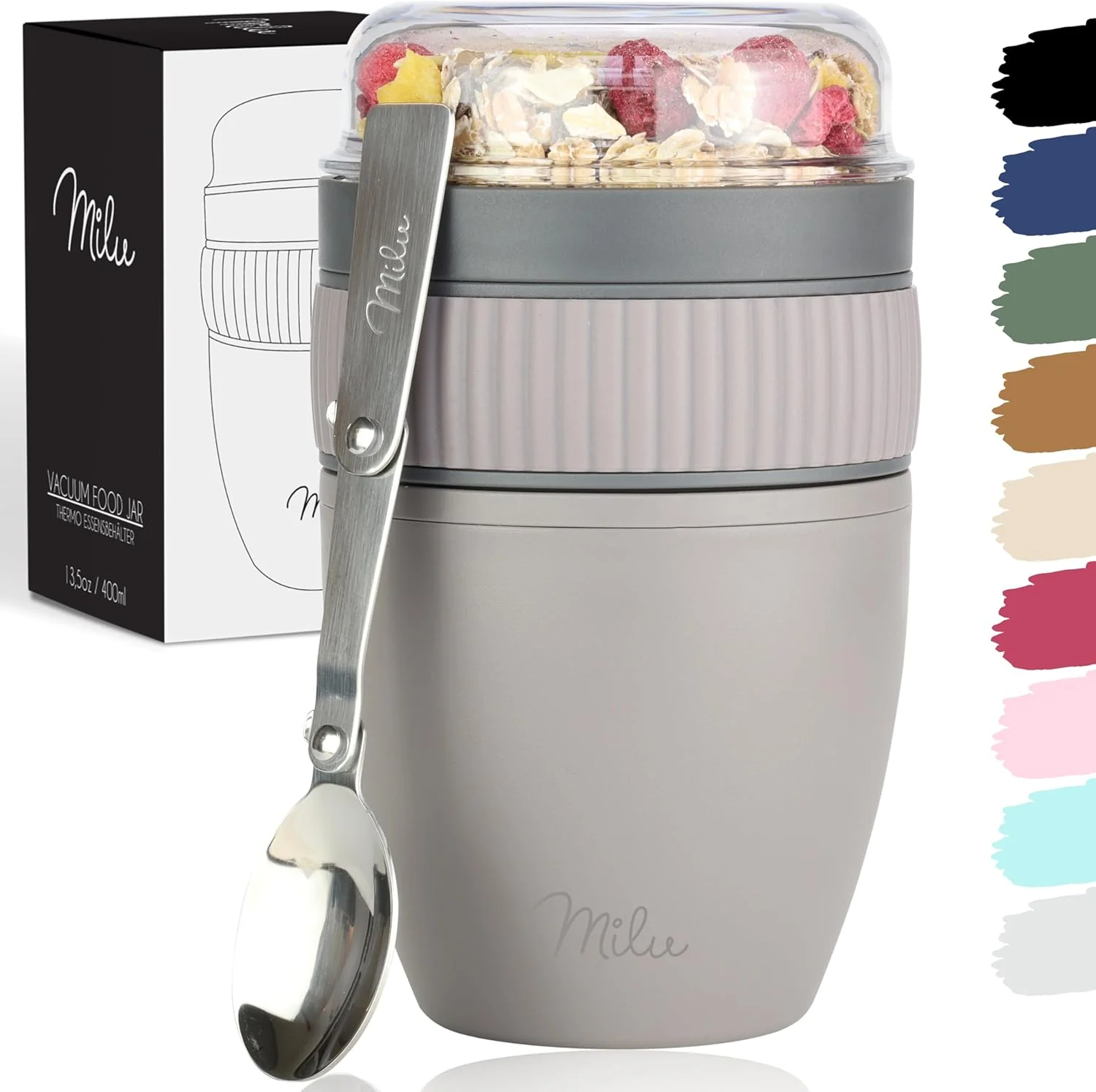 Outlet x Milu Müslibecher to go, auslaufsicher, Kunststoff (400ml) - Image 12