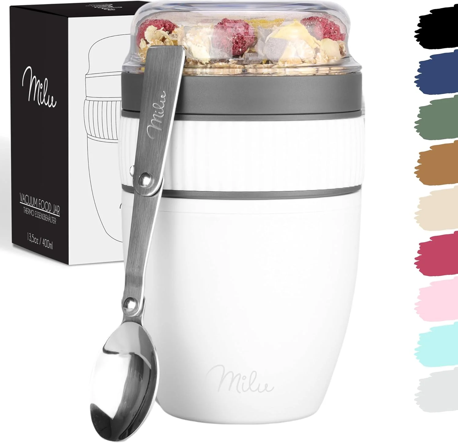 Outlet x Milu Müslibecher to go, auslaufsicher, Kunststoff (400ml) - Image 13