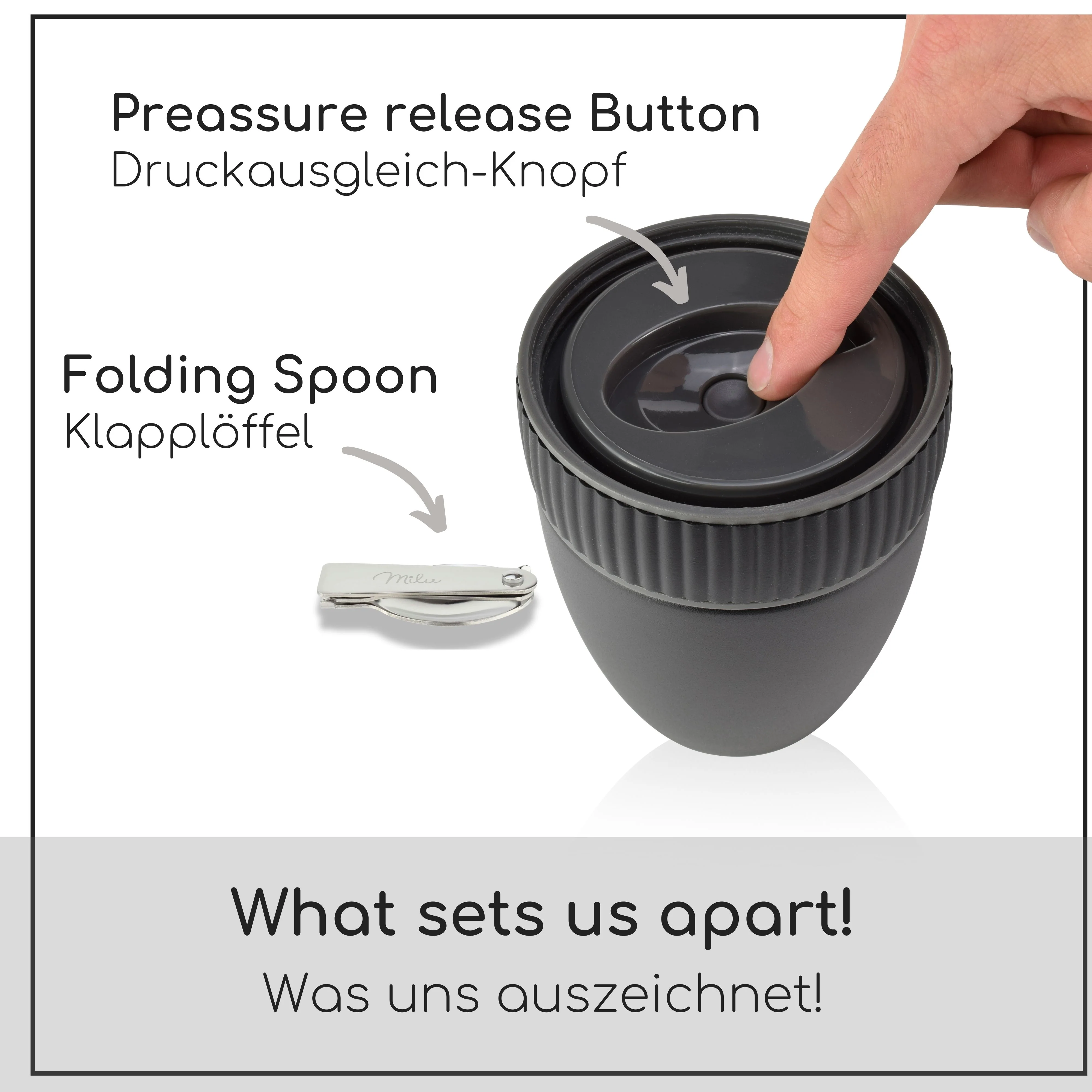 Outlet x Milu Müslibecher to go, auslaufsicher, Kunststoff (400ml) - Image 5