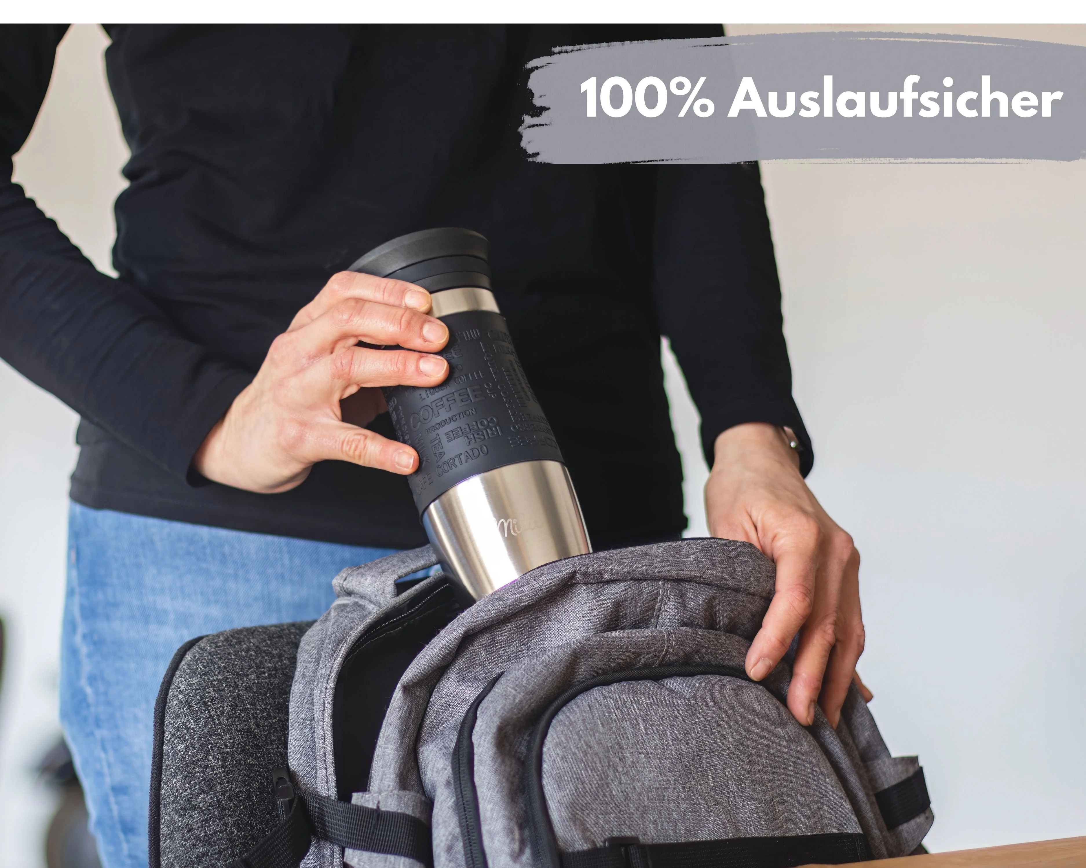 Outlet x Milu Thermobecher Kaffee to go 370ml, 450ml Isolierbecher Kaffeebecher - Image 7