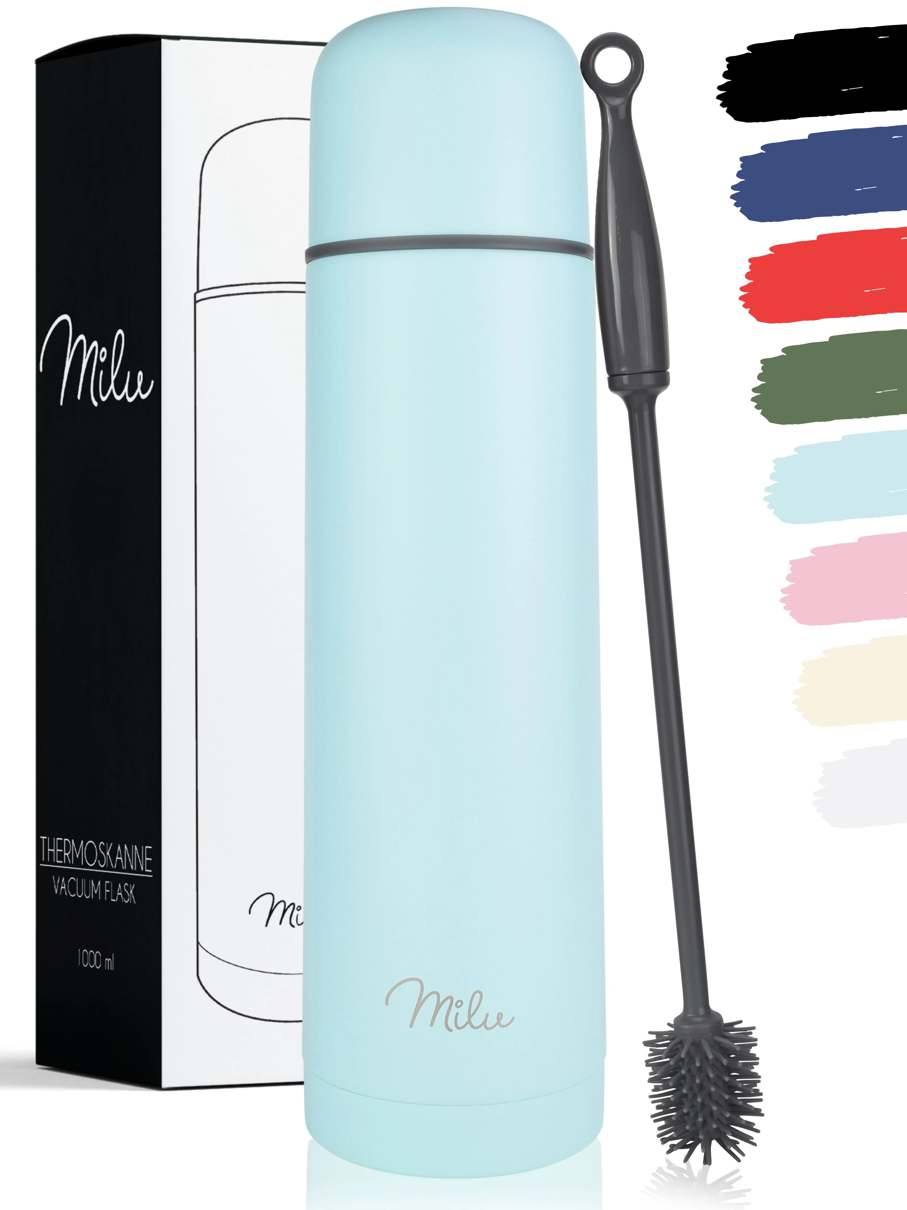 Outlet x Milu Thermosflasche Thermoskanne Isolierflasche 1L, 750ml, 500ml - Image 8